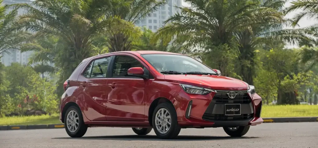 Ảnh ngang xe Toyota wigo Thăng Long Cầu Giấy Hà Nội